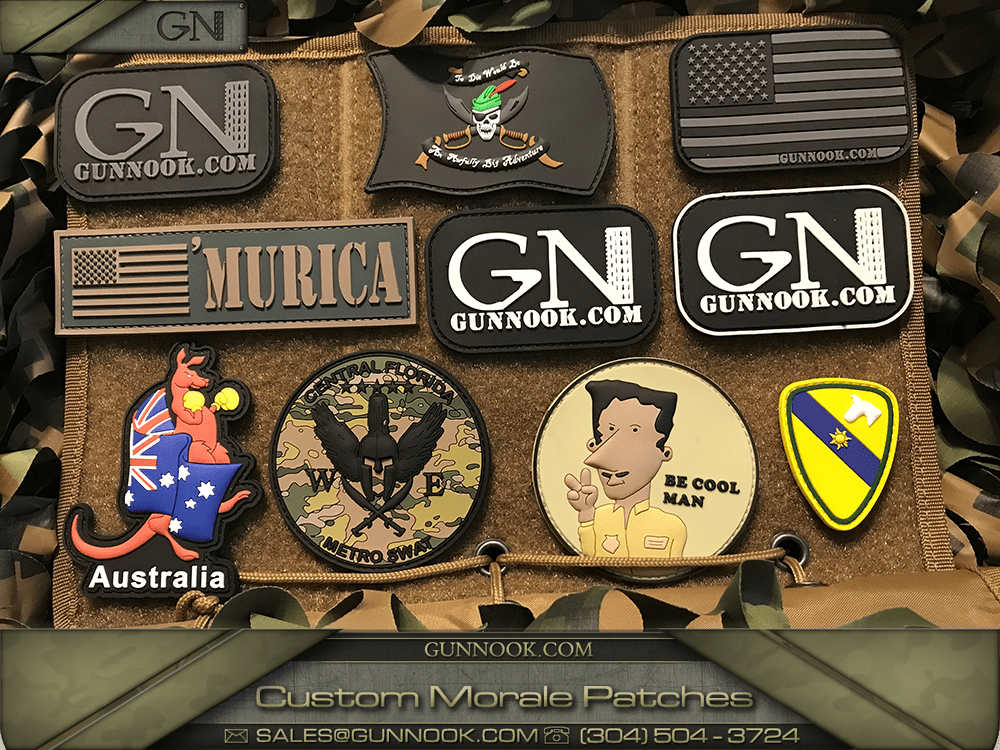 GunNook LLC – Ballistic Helmets, Plates and Gear Custom PVC Patches